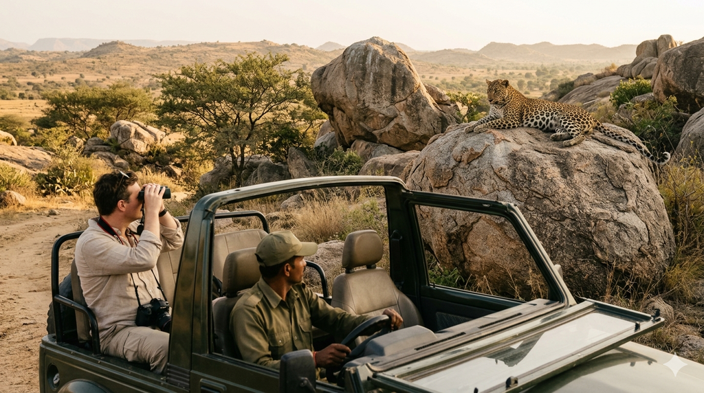 Leopard Safari With Breakfast (veg, Fresh poha)