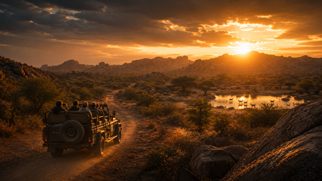Sunrise and Sunset leopard safari Combo